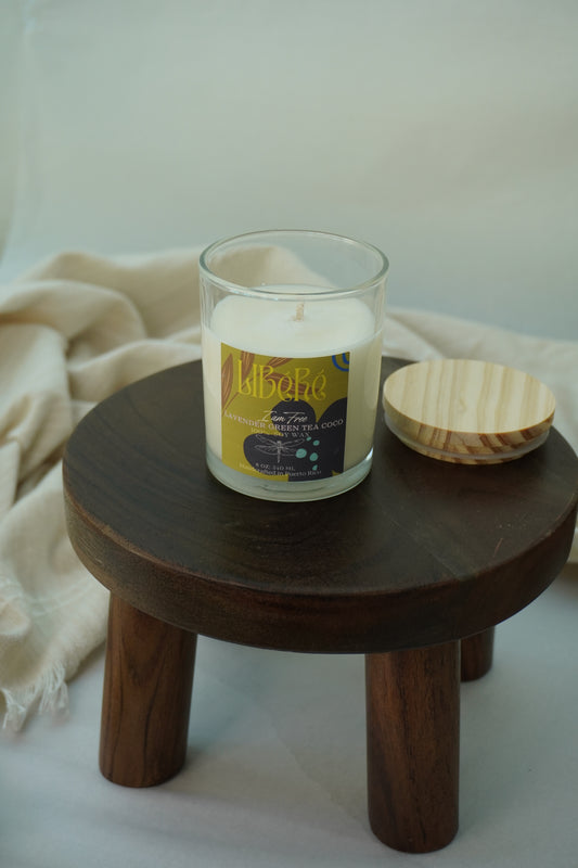 I am free Candle 8oz. Lavender Green Tea  Coconut