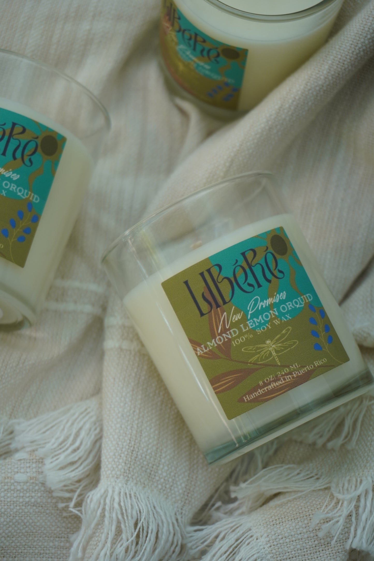 New Promises Candle 8oz Almond Lemon Orchid